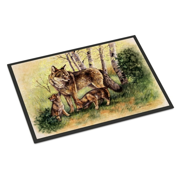 Carolines Treasures Family Foxes by Daphne Baxter Floor Mat 19 x 27 Multicolor 